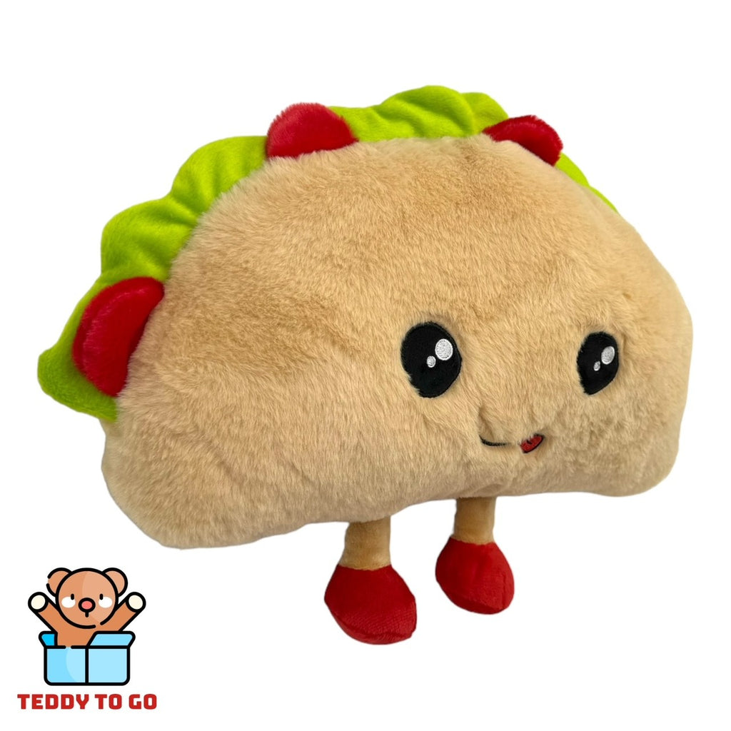 Happy Fast Food Friends Taco knuffel zijaanzicht