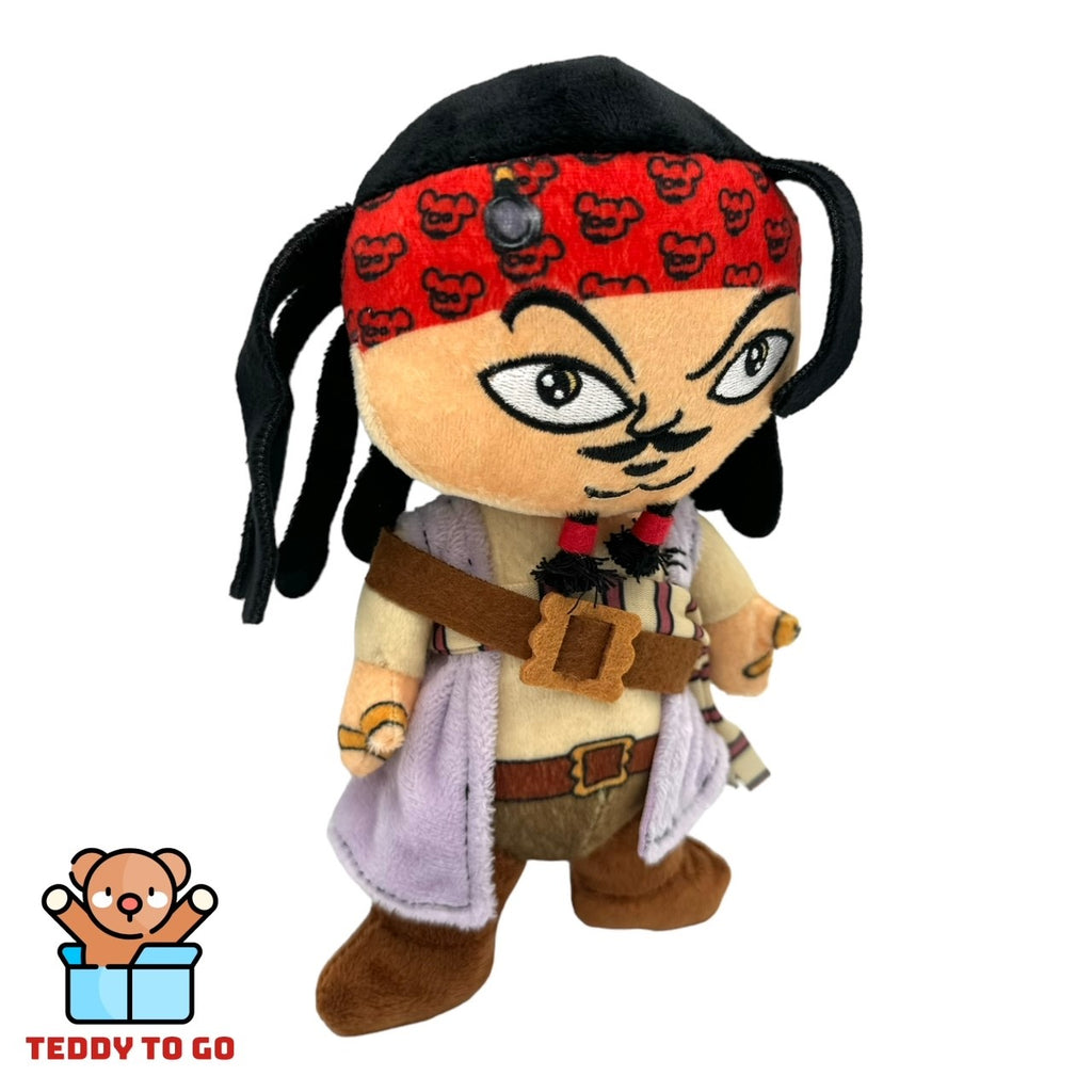 Pirates of the Caribbean Jack Sparrow knuffel zijaanzicht