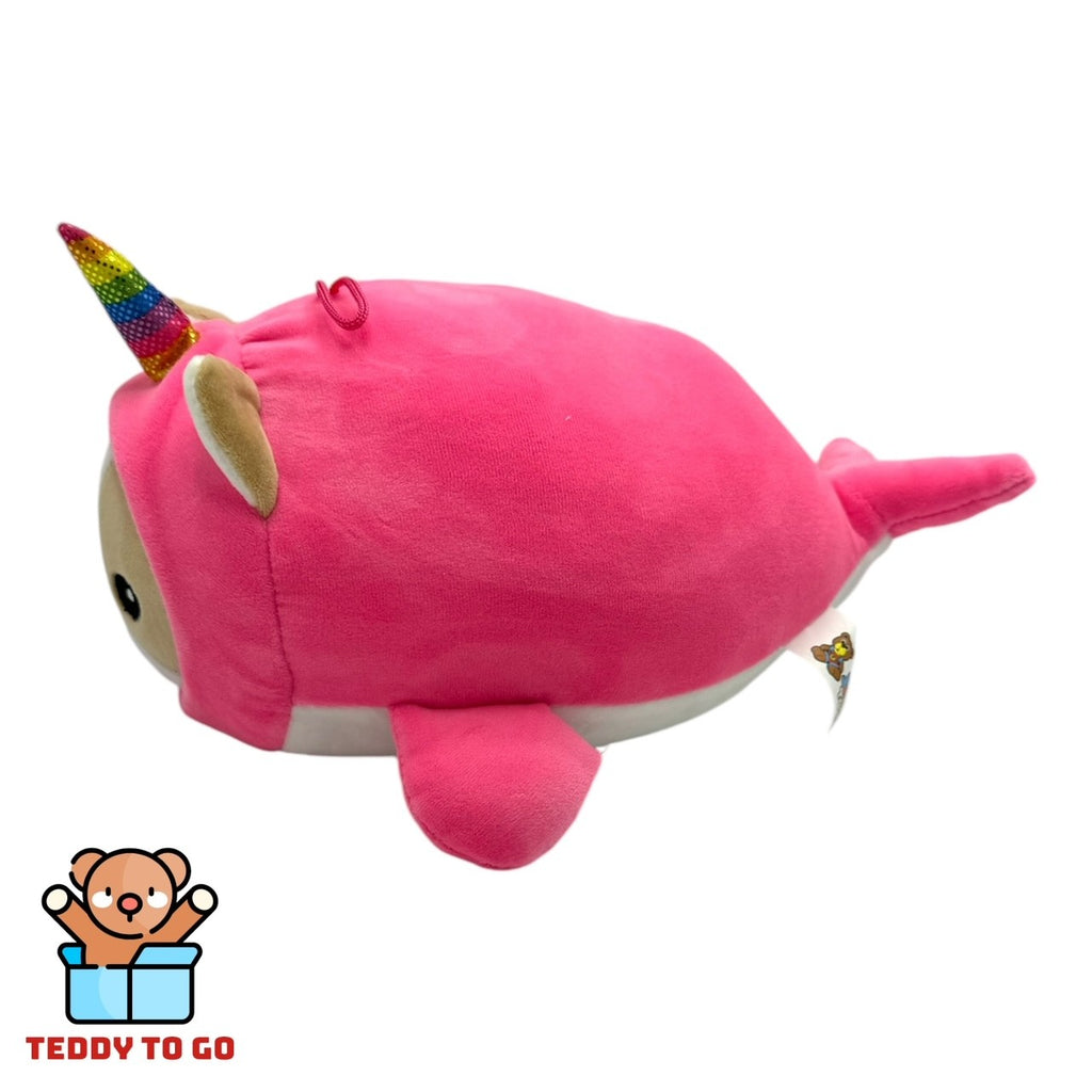 Kawaii Vis knuffel roze zijkant