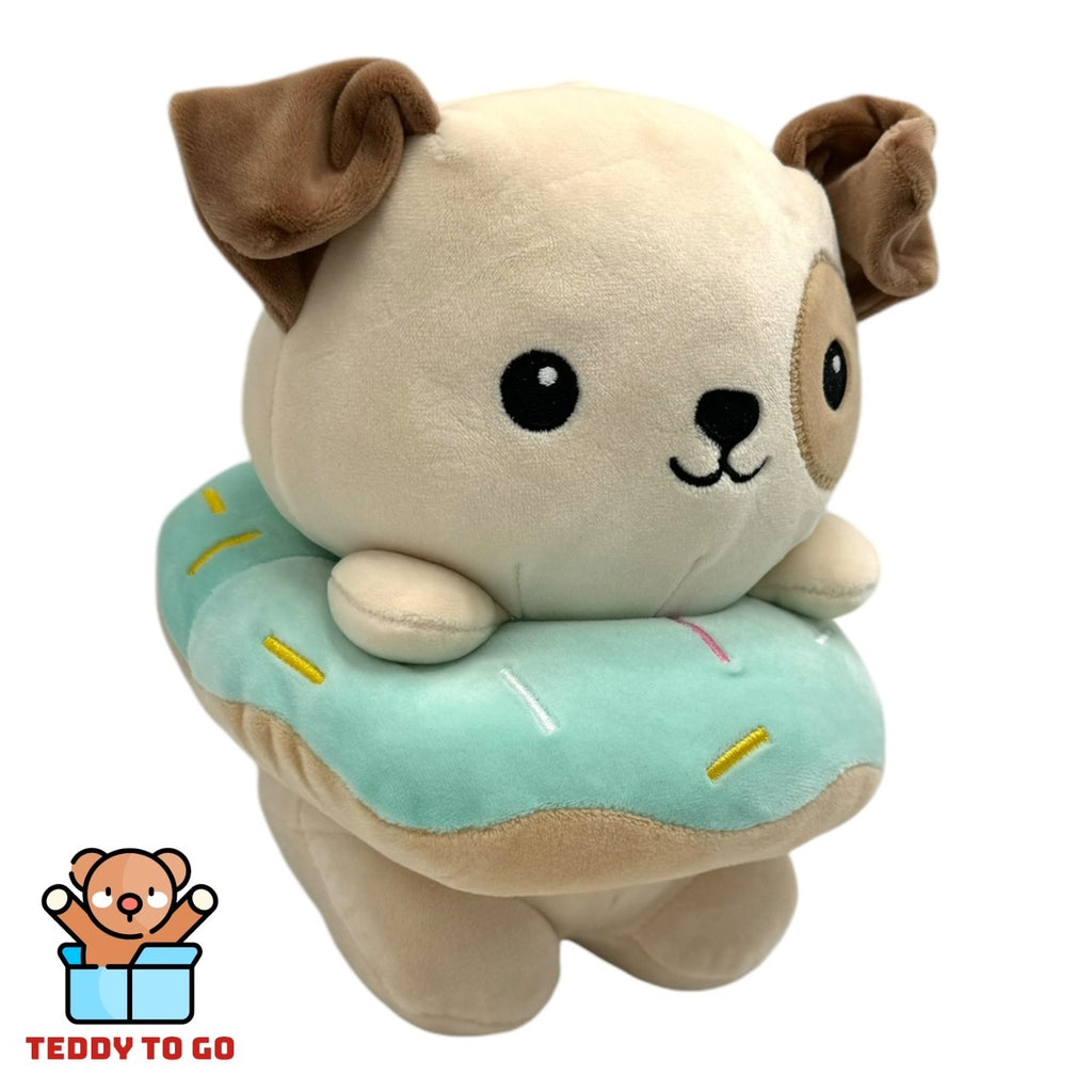 Kawaii Kuties Donut Hond knuffel zijaanzicht