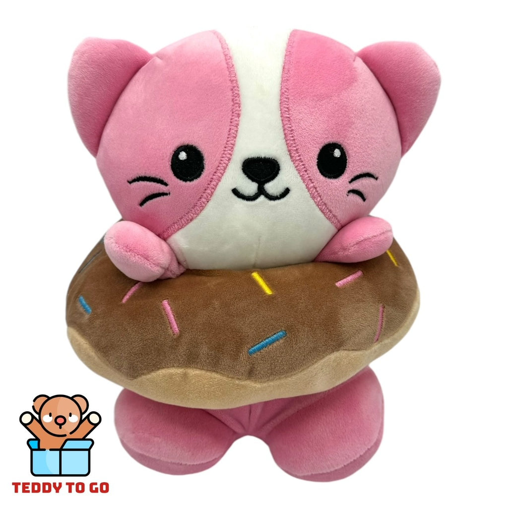 Kawaii Kuties Donut Kat knuffel voorkant