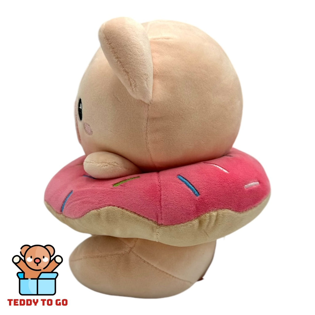 Kawaii Kuties Donut Varkentje knuffel zijkant