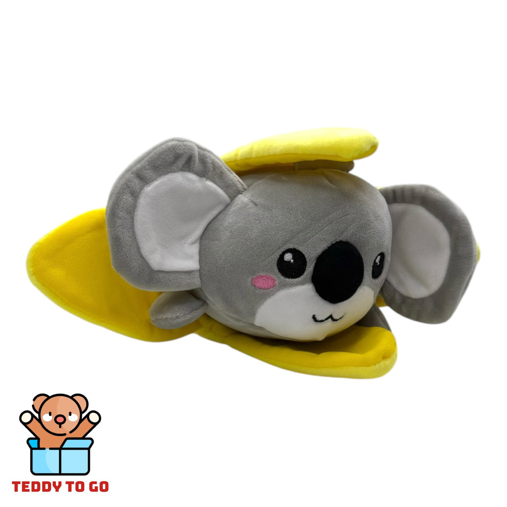 Kawaii Kuties Fruits Koala in Banaan knuffel zijaanzicht