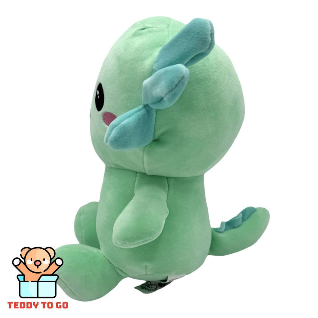 Kawaii Kuties Axolotl groen knuffel zijkant