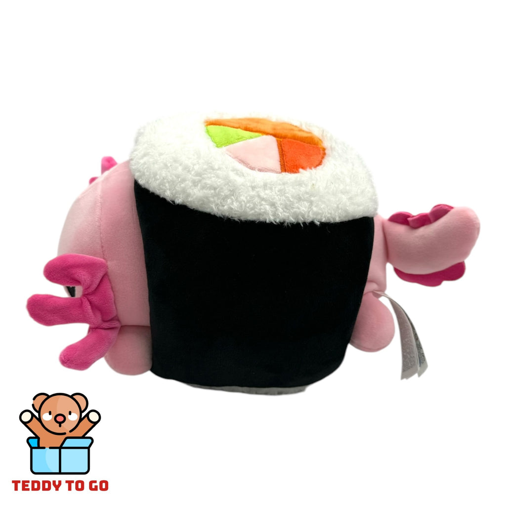 Kawaii Kuties Sushi Roll Axylotl knuffel zijkant