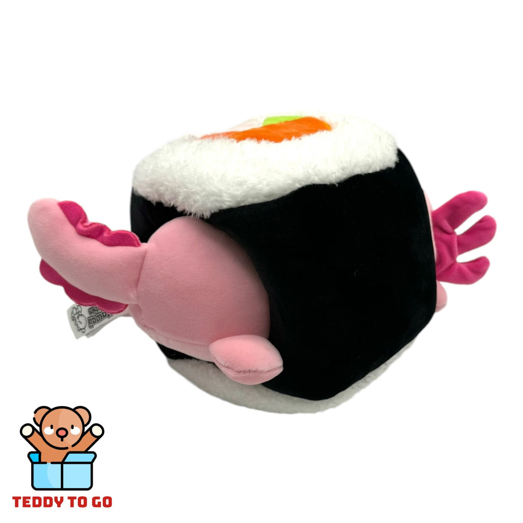 Kawaii Kuties Sushi Roll Axylotl knuffel achterkant