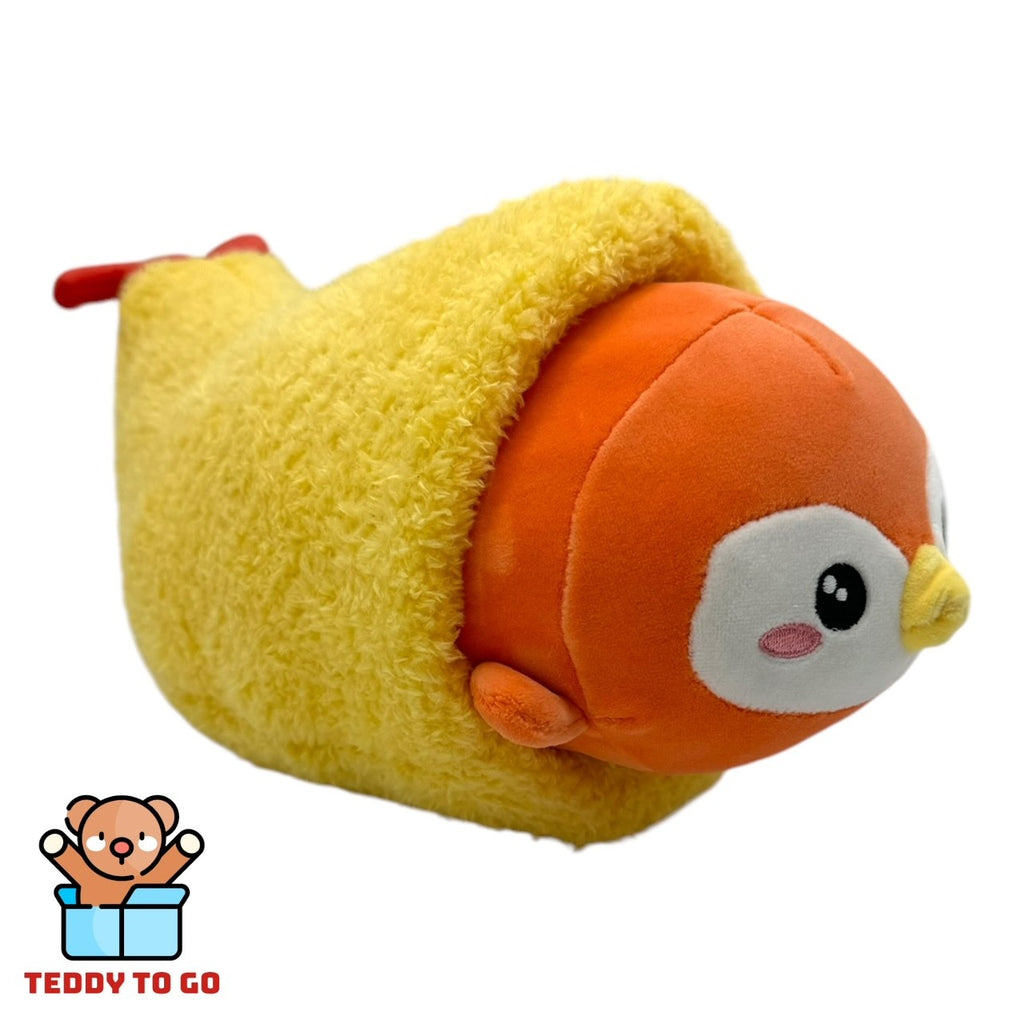 Kawaii Kuties Sushi Roll Pinguïn knuffel zijaanzicht