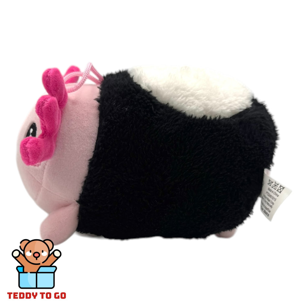 Kawaii Sushi Roll Axolotl knuffel zijkant