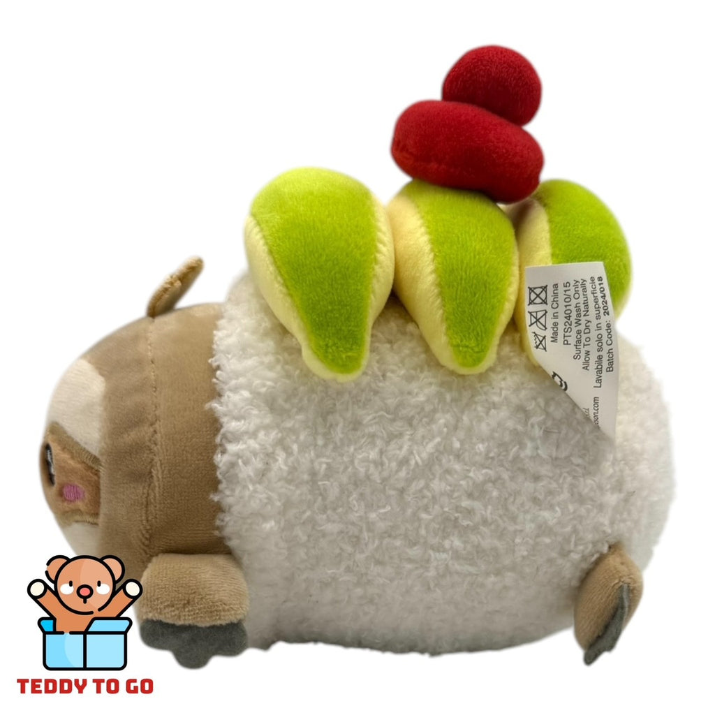 Kawaii Sushi Roll Luiaard knuffel zijkant