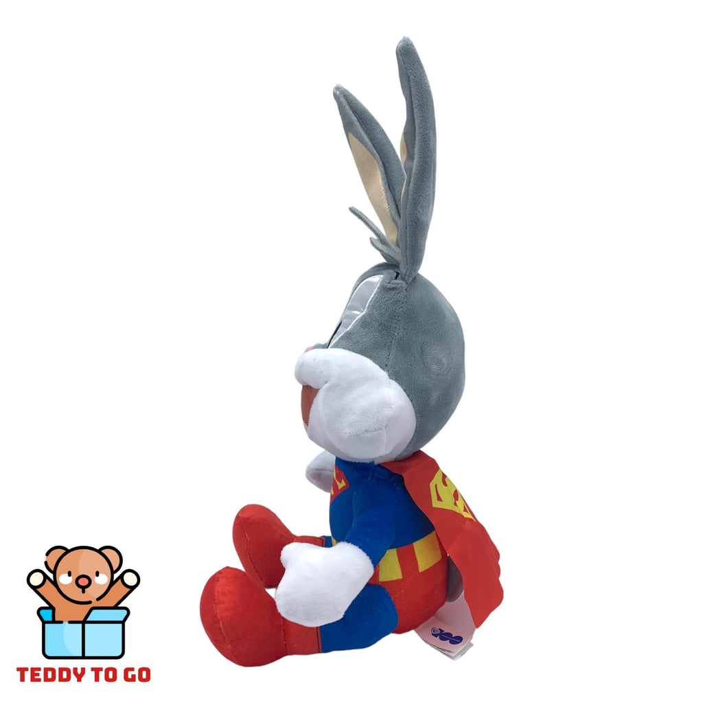 Looney Tunes Superheld Bugs Bunny knuffel zijkant