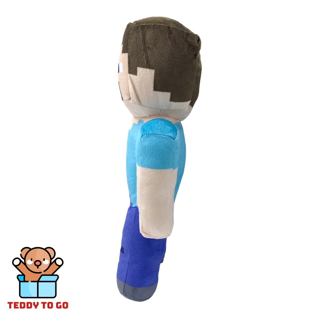 Minecraft Steve knuffel zijkant