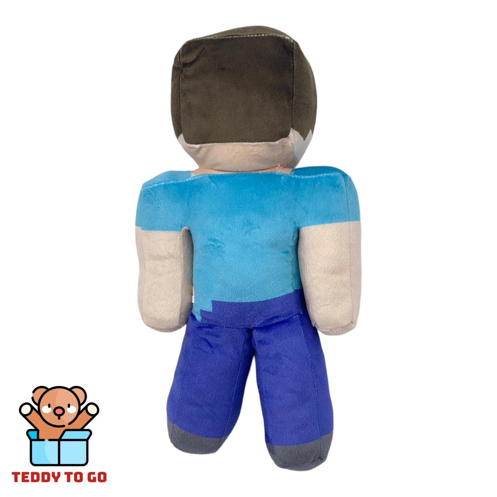 Minecraft Steve knuffel achterkant