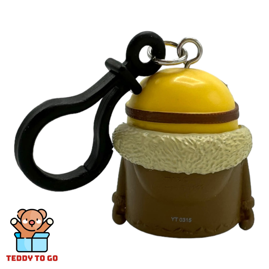 Minion bagclip sleutelhanger achterkant