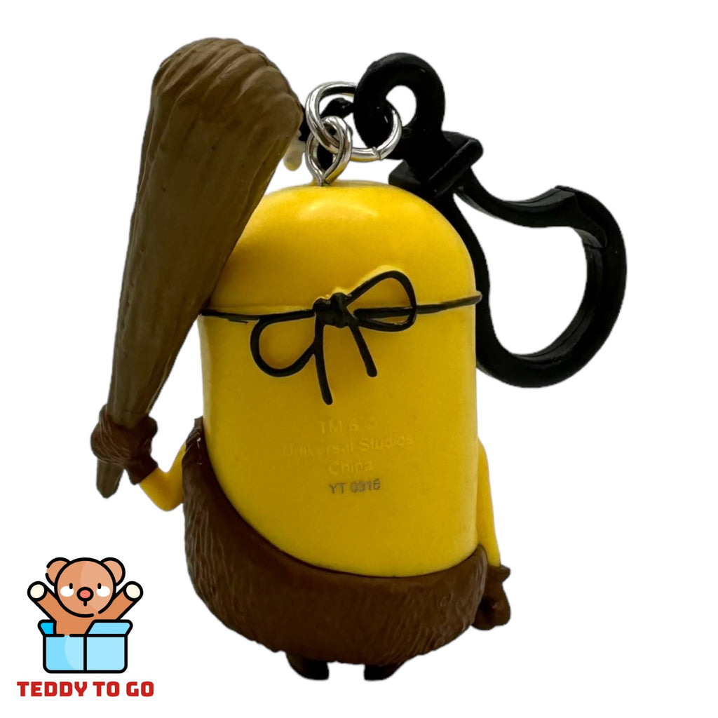 Minion bagclip sleutelhanger achterkant