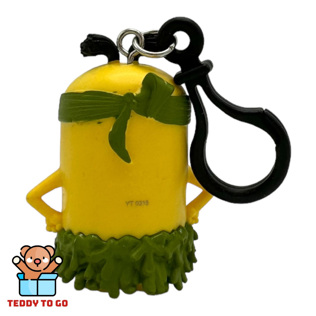 Minion bagclip sleutelhanger achterkant