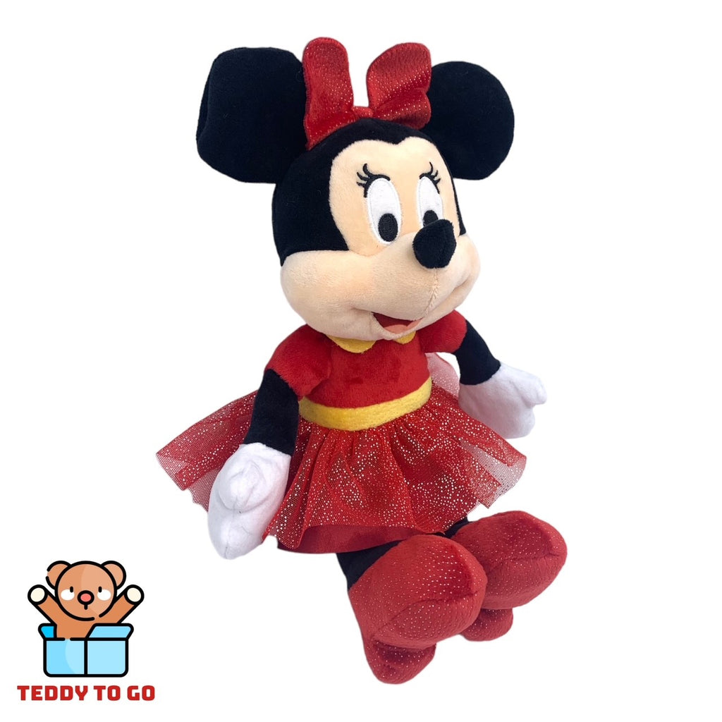 Disney Sparkley Minnie Mouse knuffel zijaanzicht