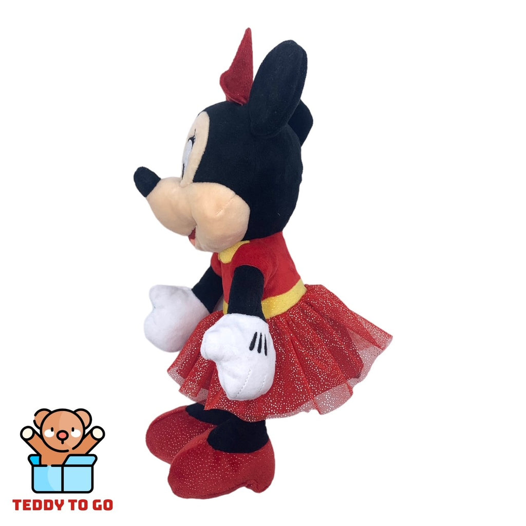 Disney Sparkley Minnie Mouse knuffel zijkant