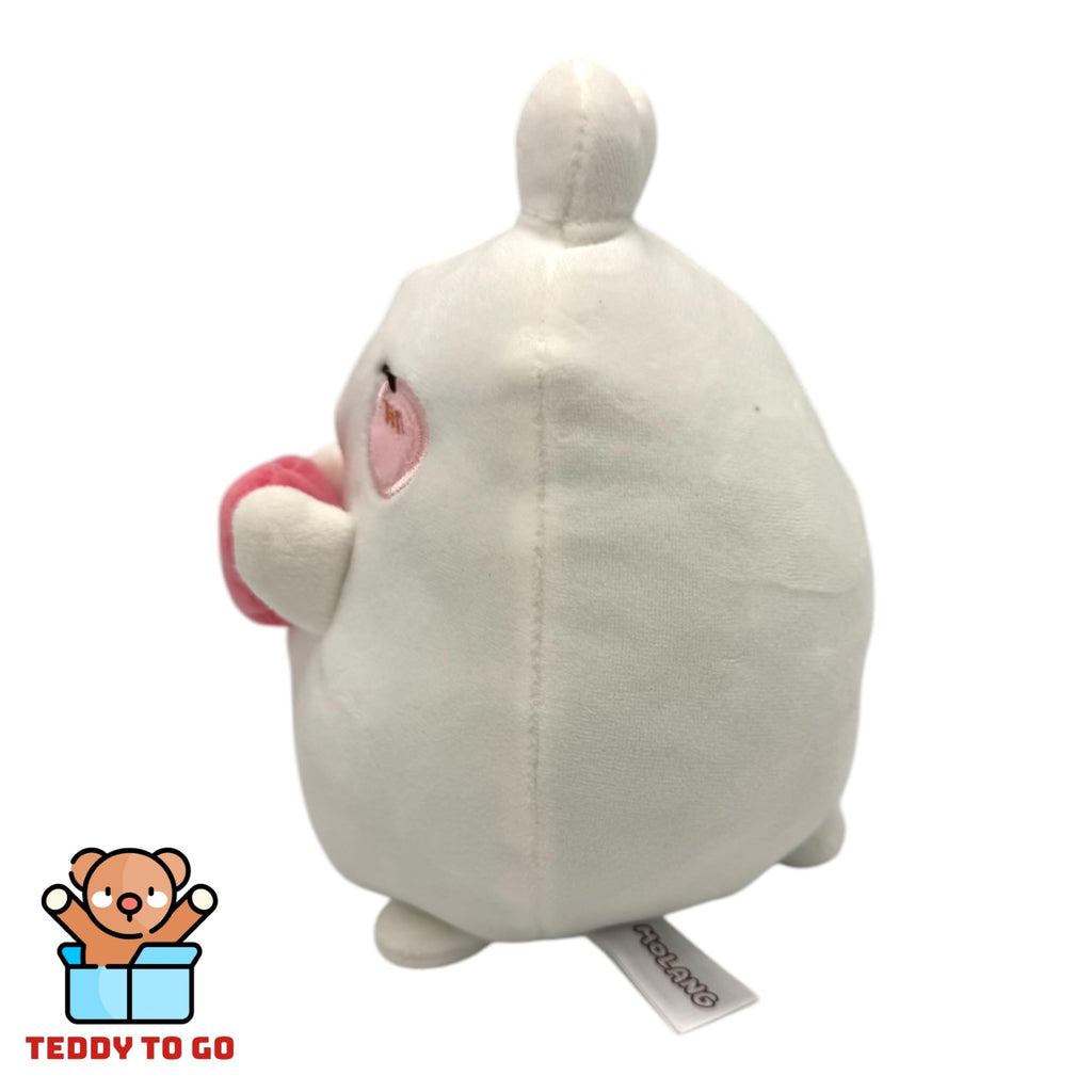 Molang met Hart knuffel zijkant