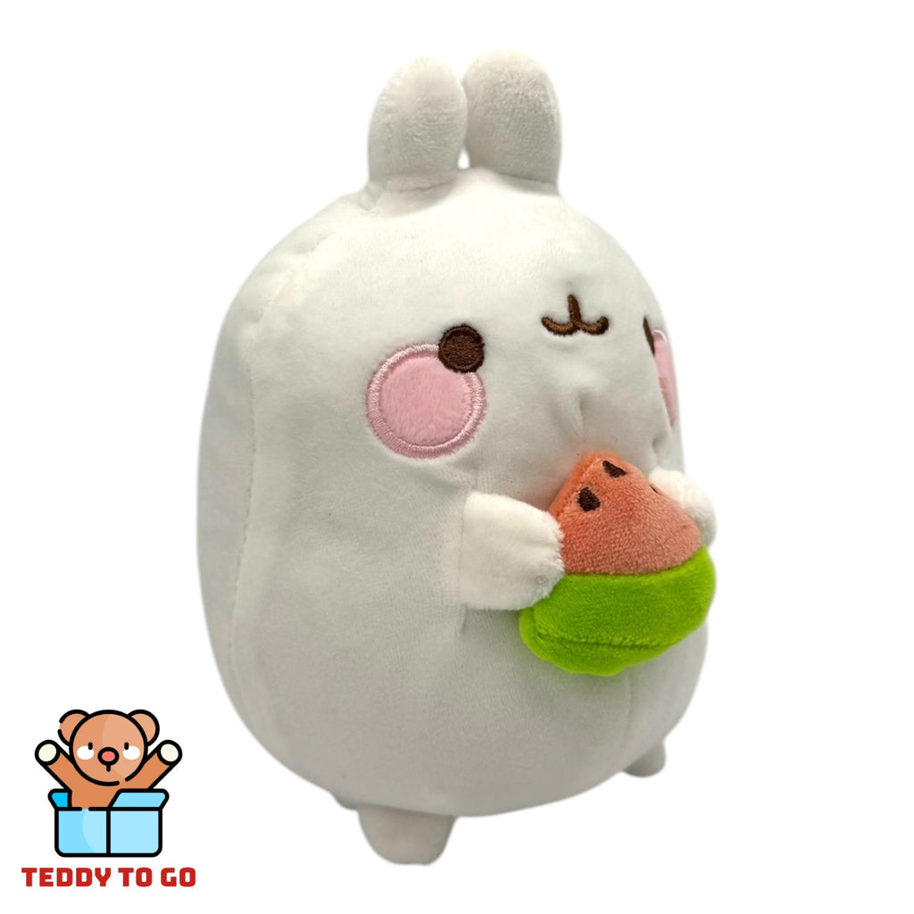 Molang met Watermeloen knuffel zijaanzicht