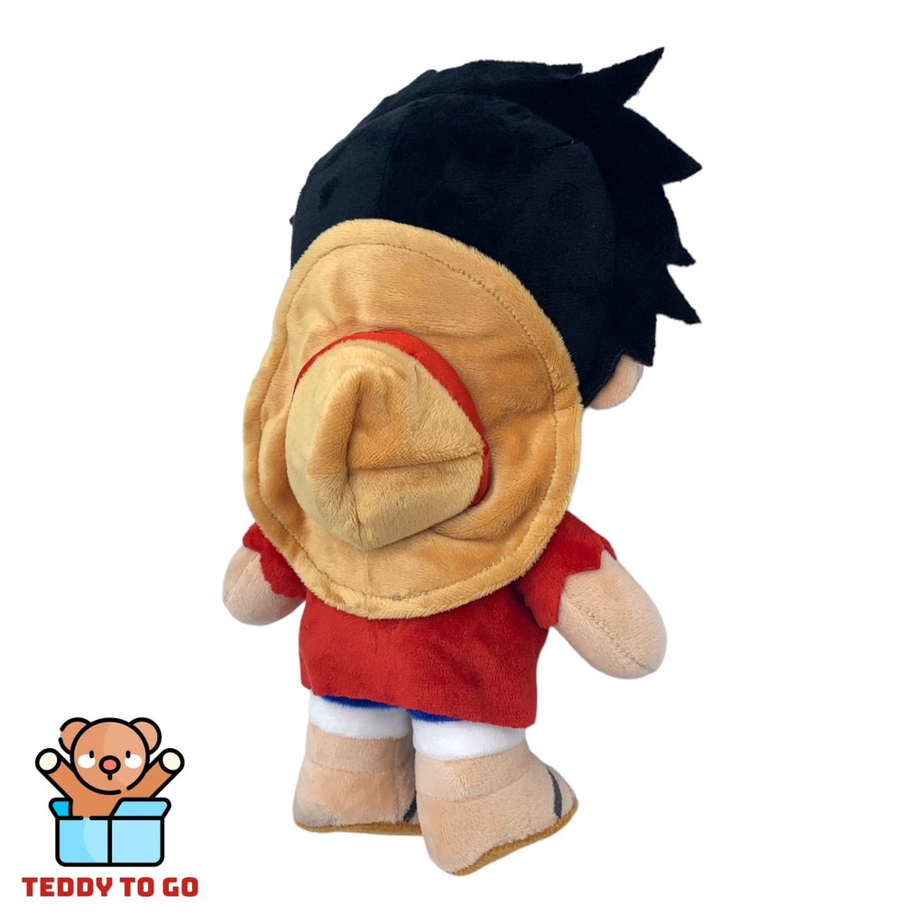 One Piece Monkey D. Luffy knuffel achterkant