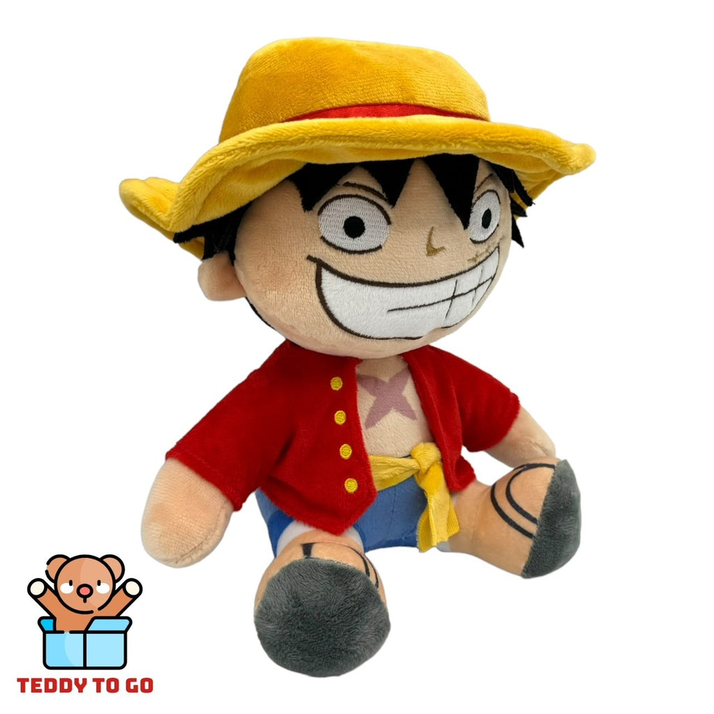 One Piece Monkey D. Luffy knuffel zijaanzicht