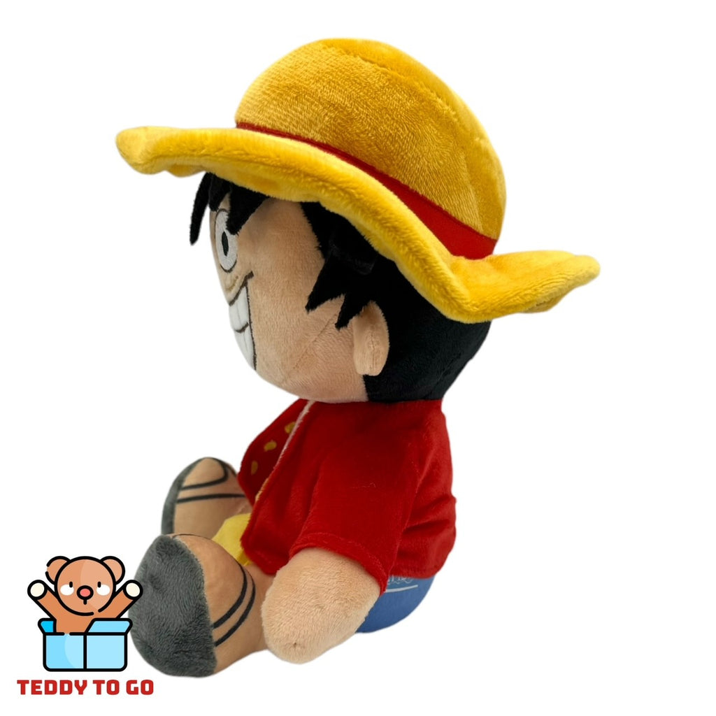One Piece Monkey D. Luffy knuffel zijkant