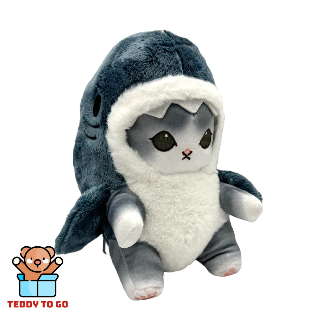 Kat in Haai Onesie grijs