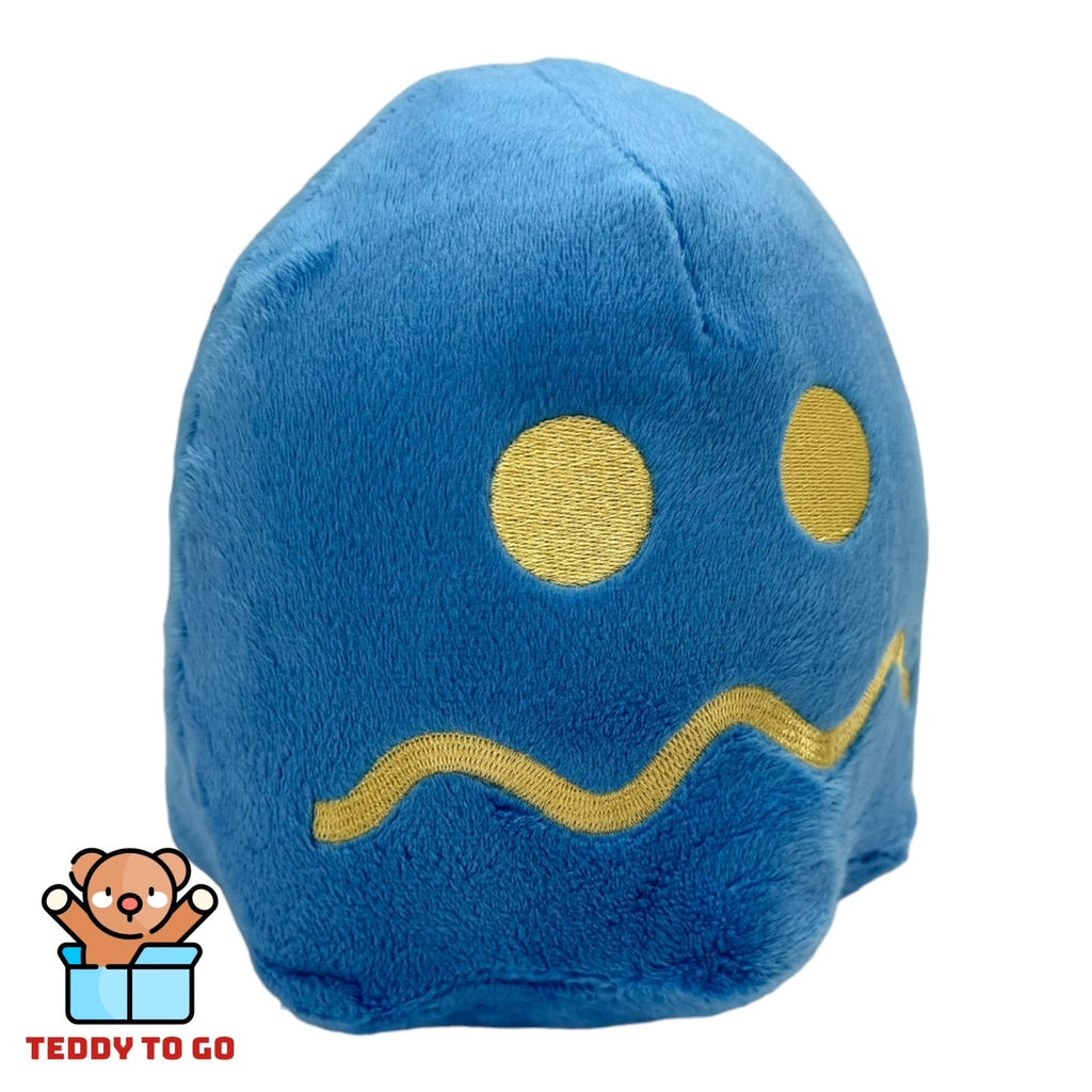 Pac-Man Donkerblauwe Spook knuffel zijaanzicht