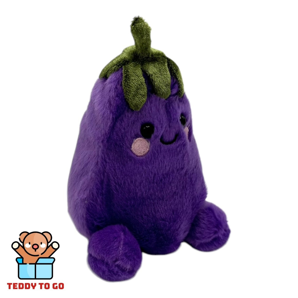 Palm Pals Aubergine knuffel zijaanzicht