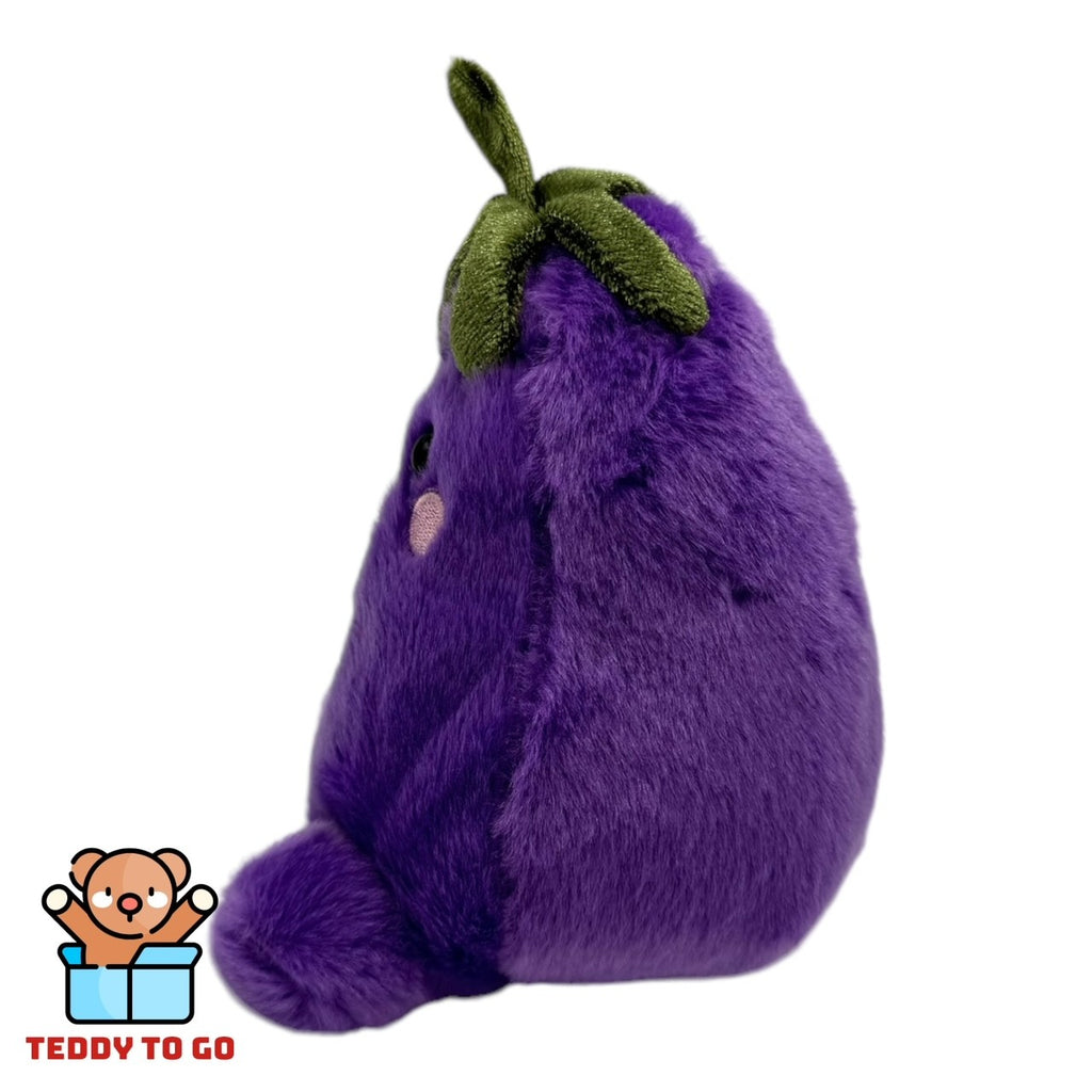 Palm Pals Aubergine knuffel zijkant