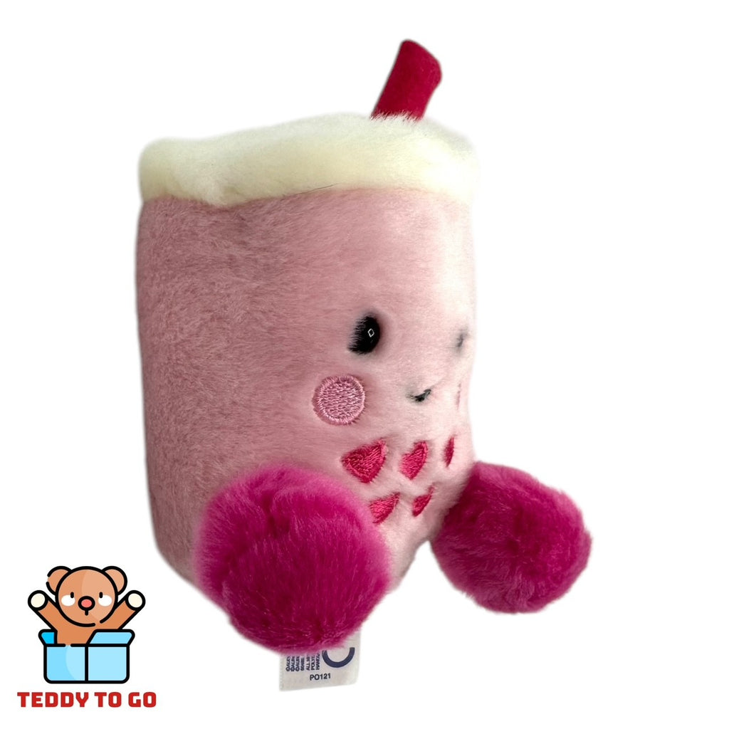 Palm Pals Tangy Heart Boba knuffel zijaanzicht