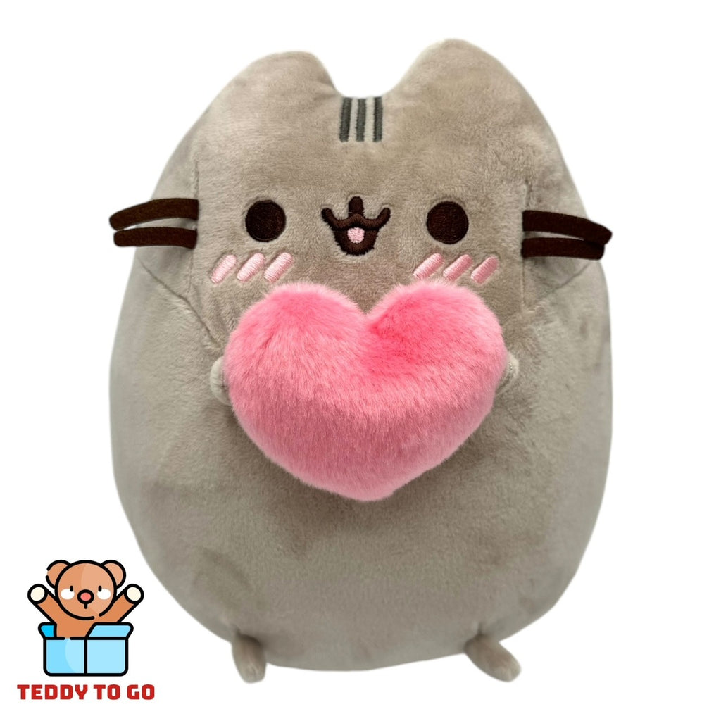 Pusheen the Cat met Hart knuffel voorkant