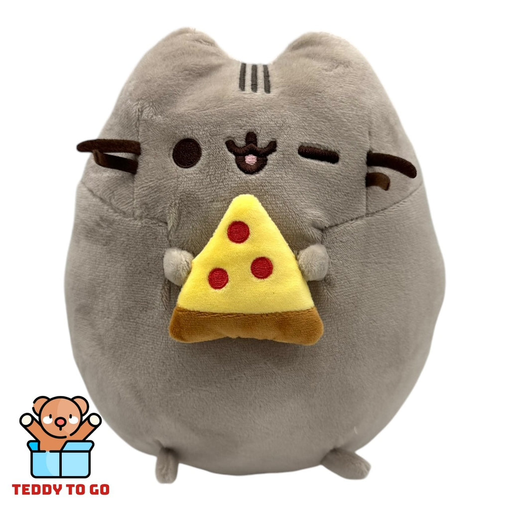 Pusheen the Cat met Pizza knuffel voorkant