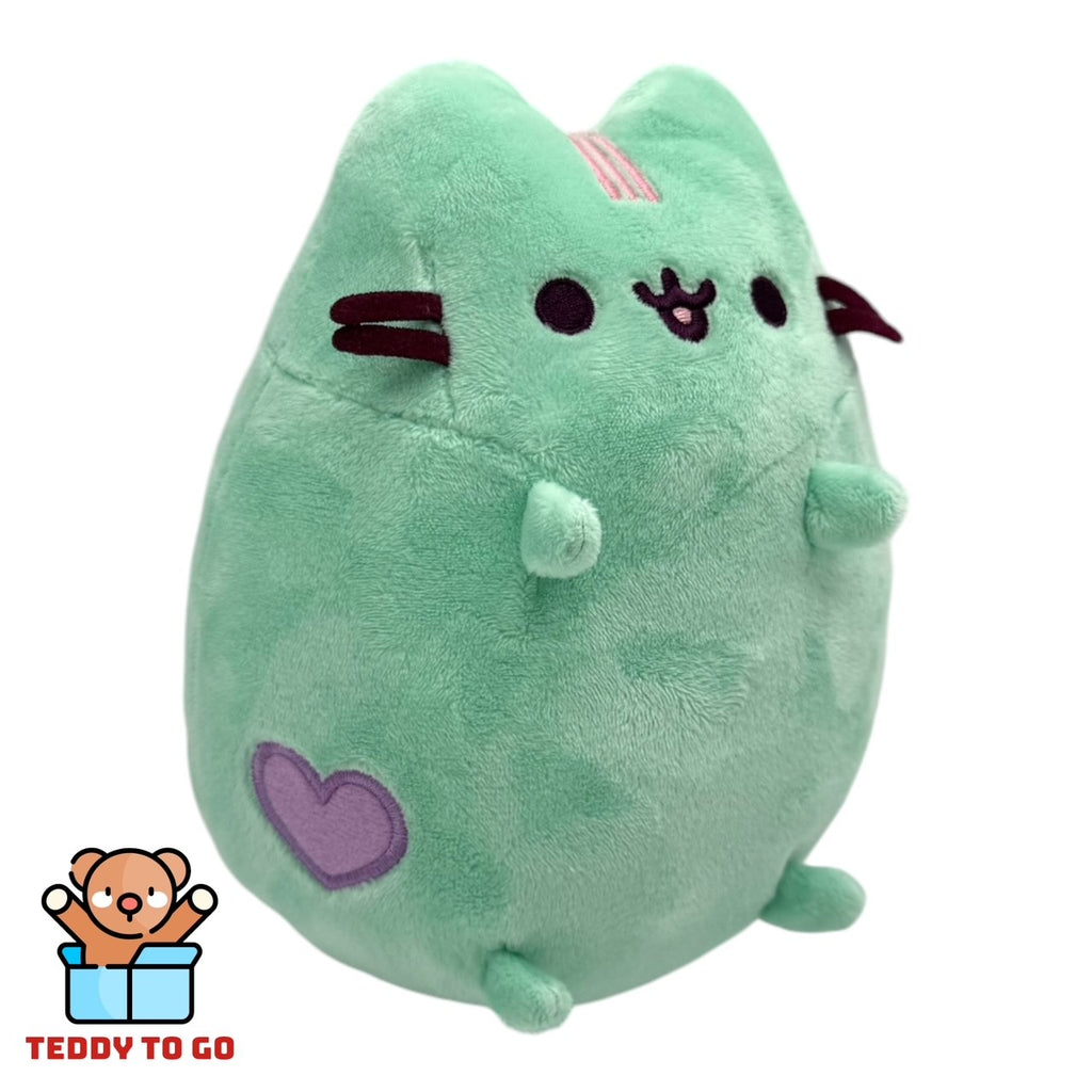 Mint Pastel Pusheen the Cat knuffel zijaanzicht