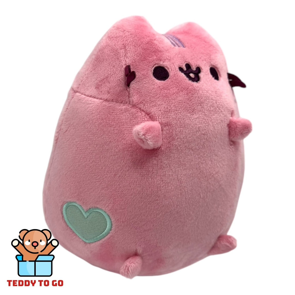 Pink Pastel Pusheen the Cat knuffel zijaanzicht