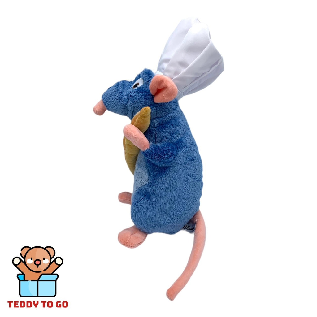 Disney Ratatouille Remy met baguette knuffel zijkant