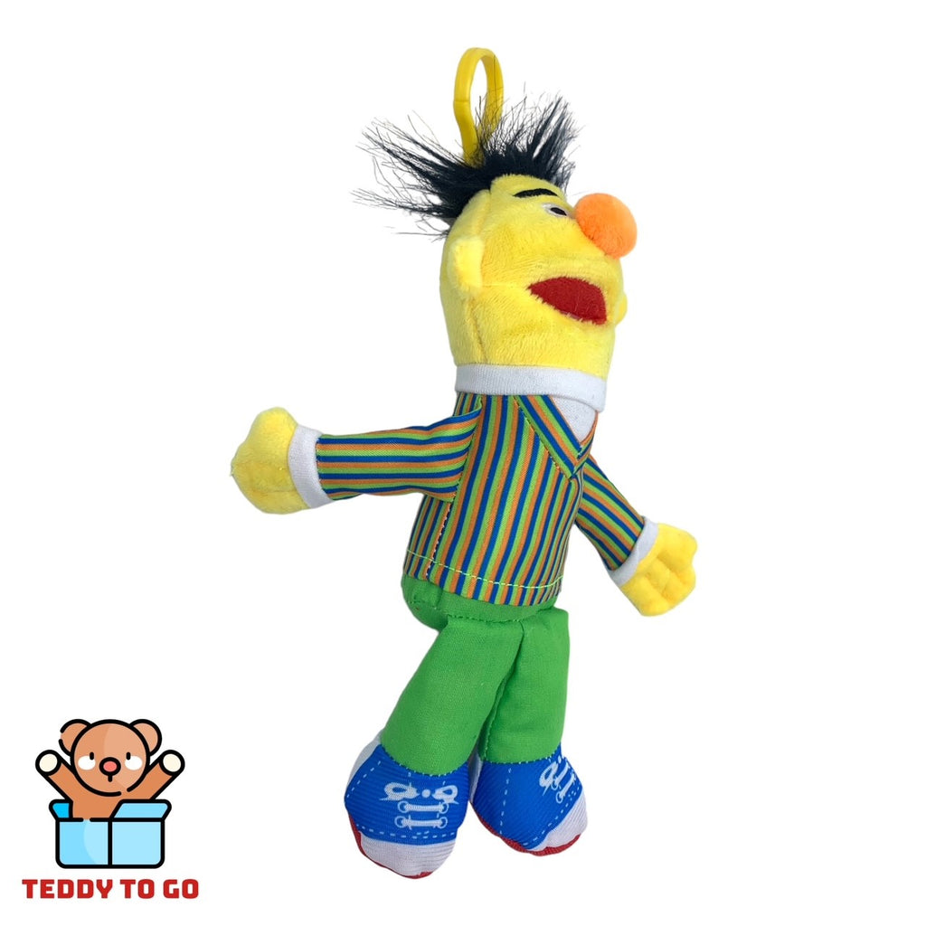 Sesamstraat Bert bagclip knuffel zijkant