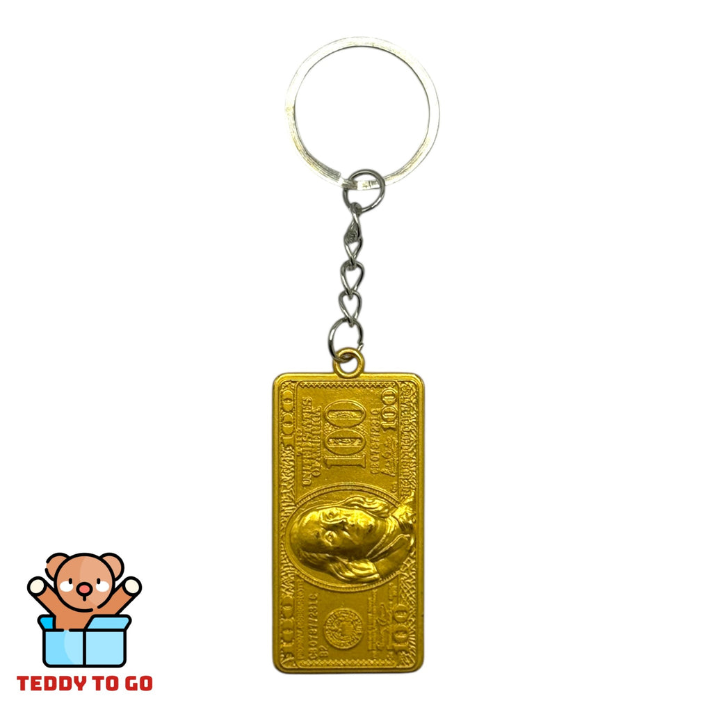 Metalen Sleutelhanger 100 Dollar