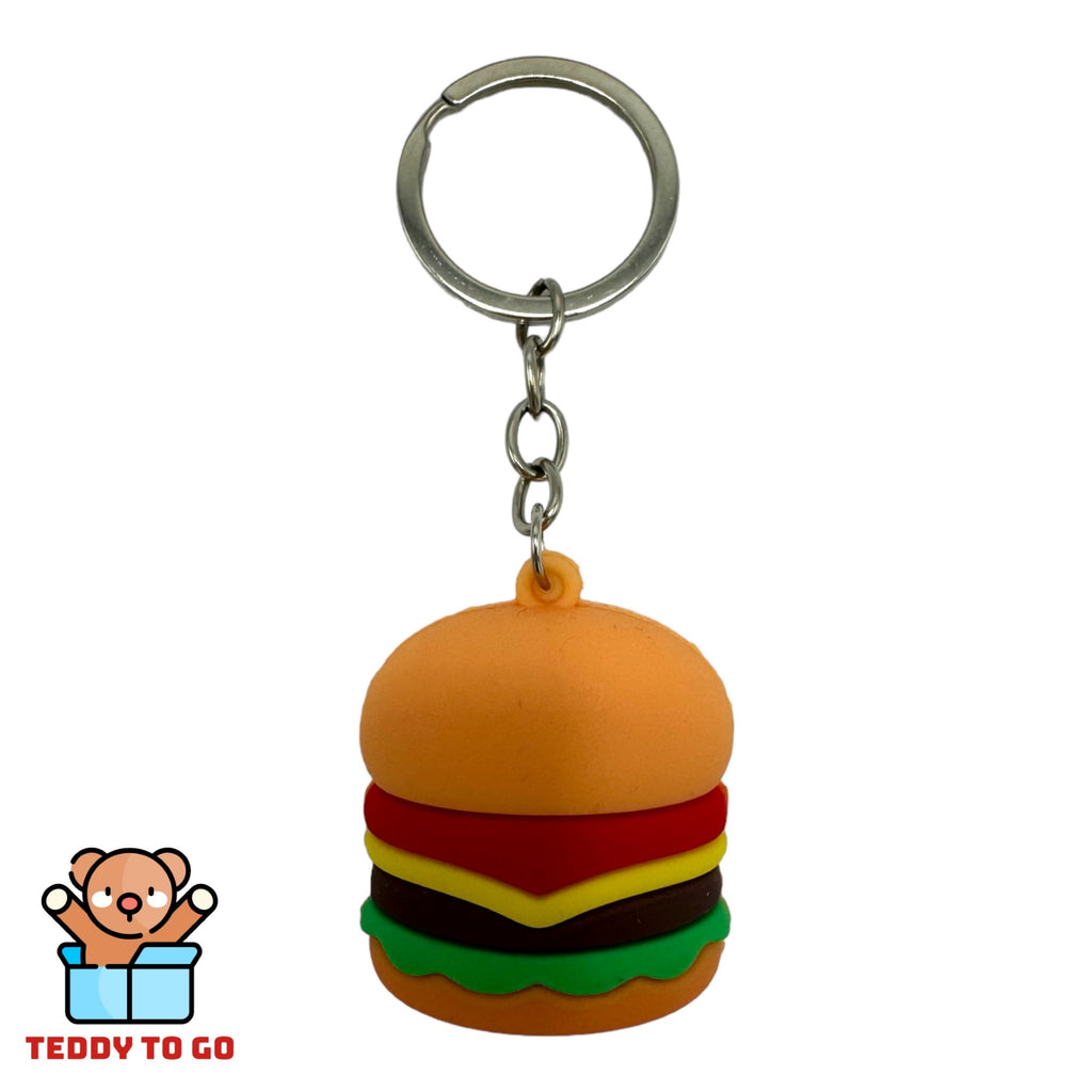 Hamburger sleutelhanger achterkant
