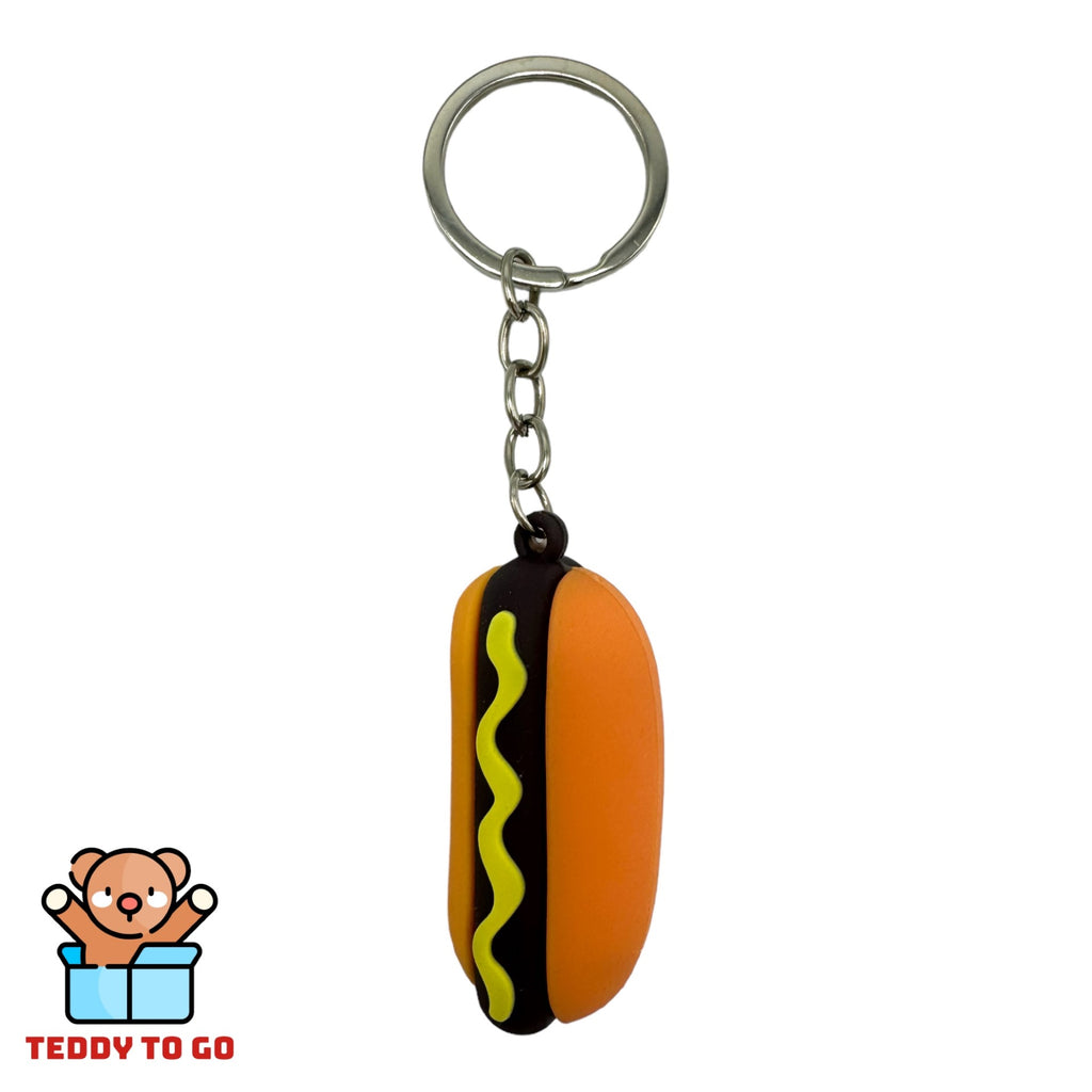 Hotdog sleutelhanger achterkant