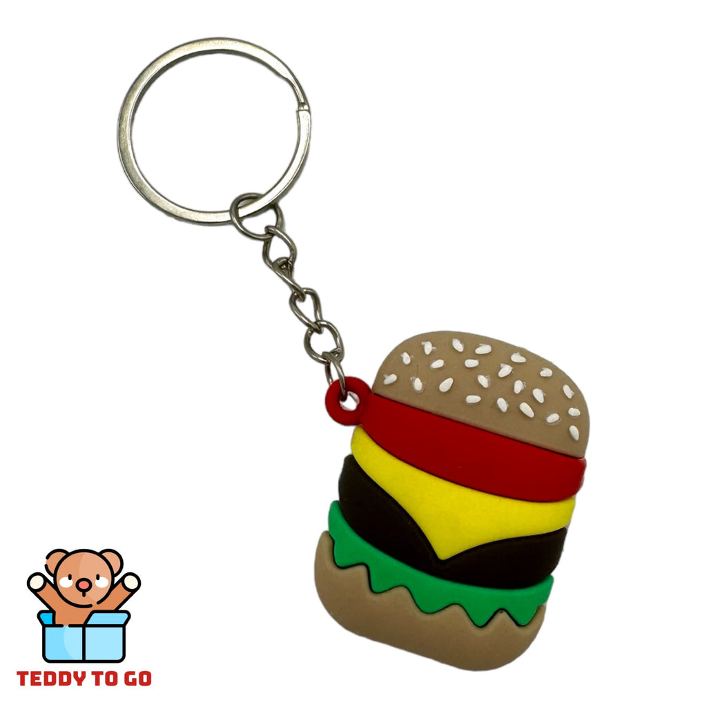Hamburger sleutelhanger voorkant