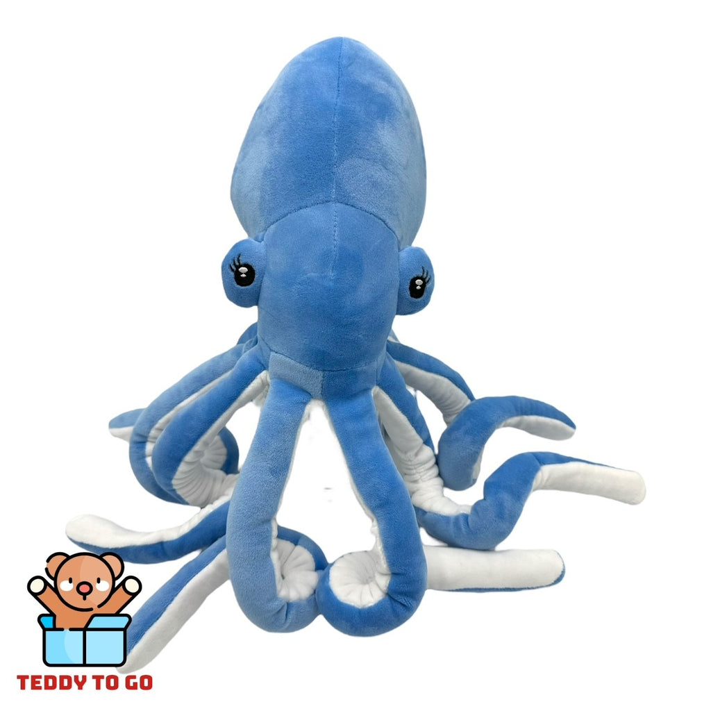 Octopus knuffel blauw voorkant