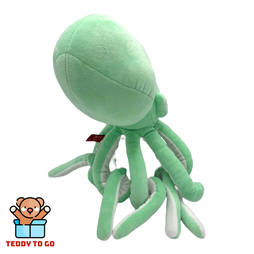 Octopus knuffel groen achterkant