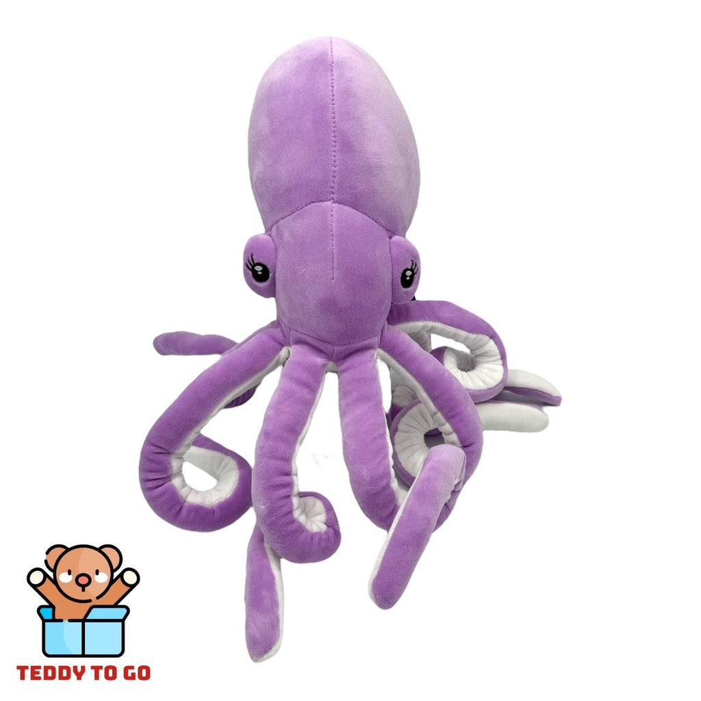 Octopus knuffel paars voorkant