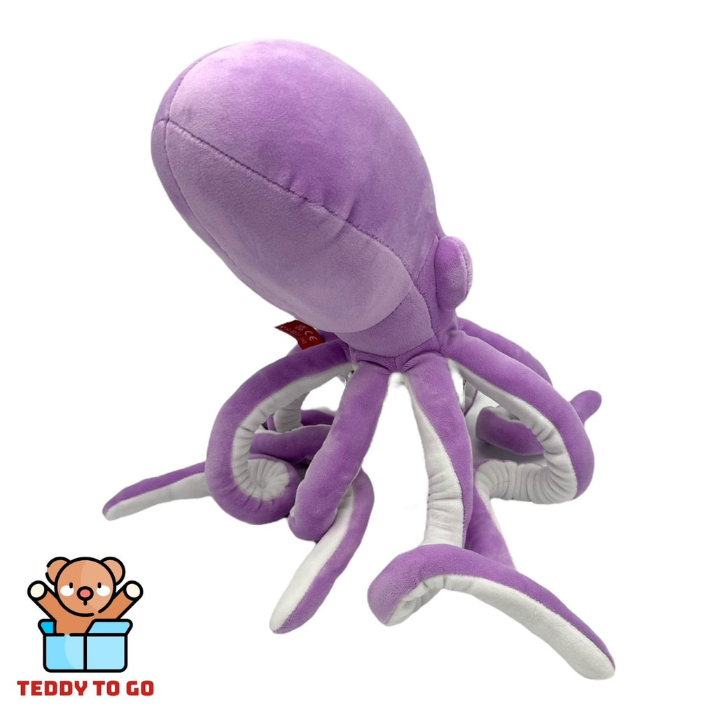 Octopus knuffel paars achterkant