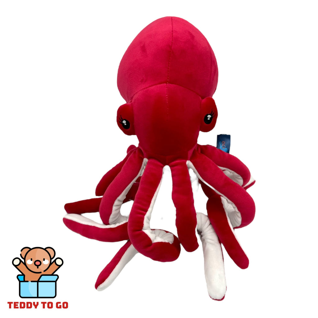 Octopus knuffel rood voorkant