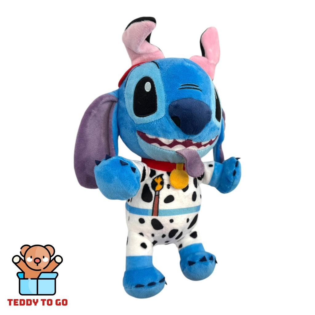 Disney Stitch in Dalmatiër knuffel zijaanzicht