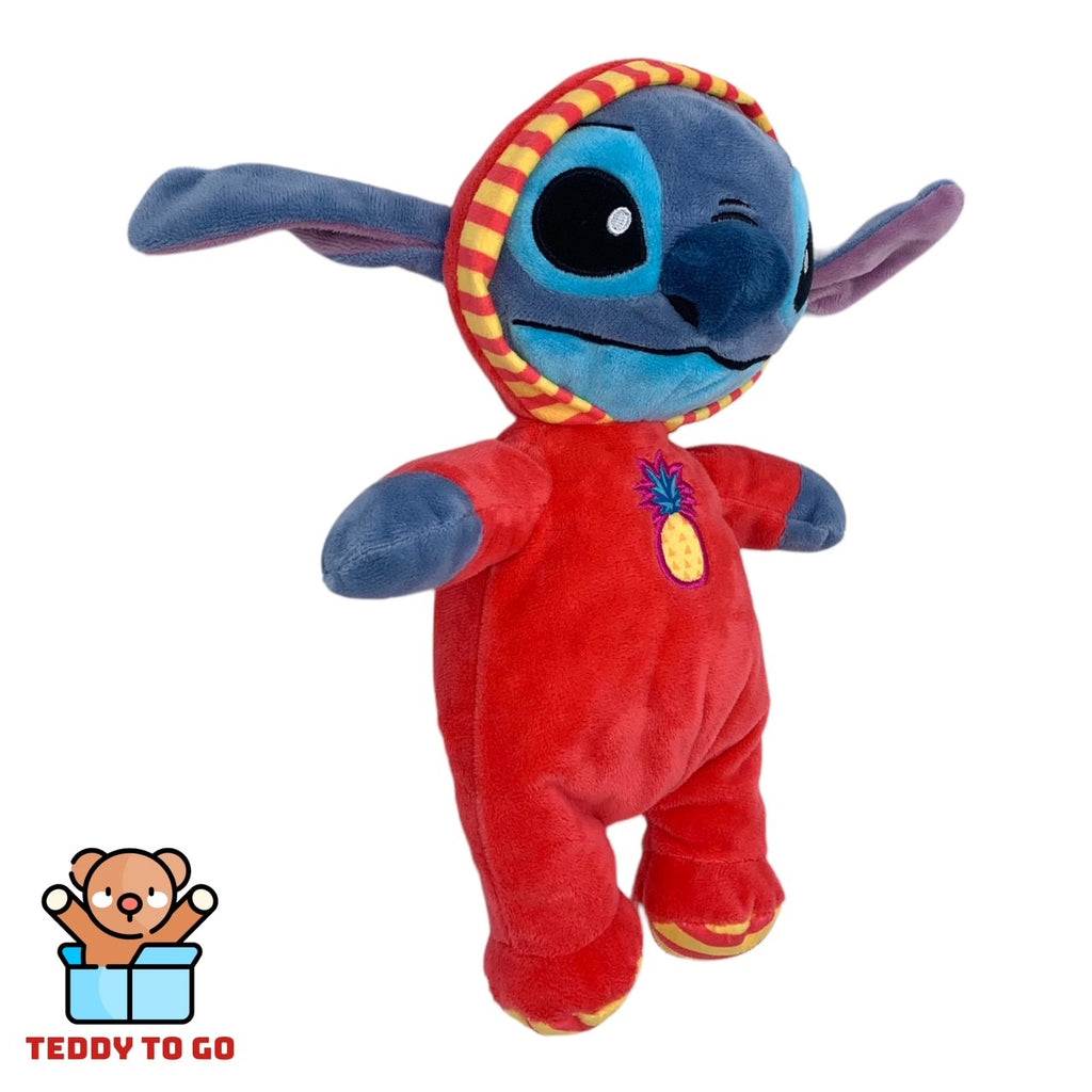 Disney Stitch in pyjama knuffel zijaanzicht