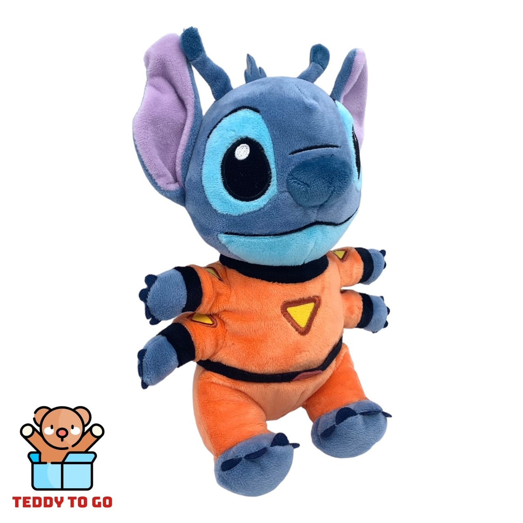 Disney Stitch in Space pakje knuffel zijaanzicht