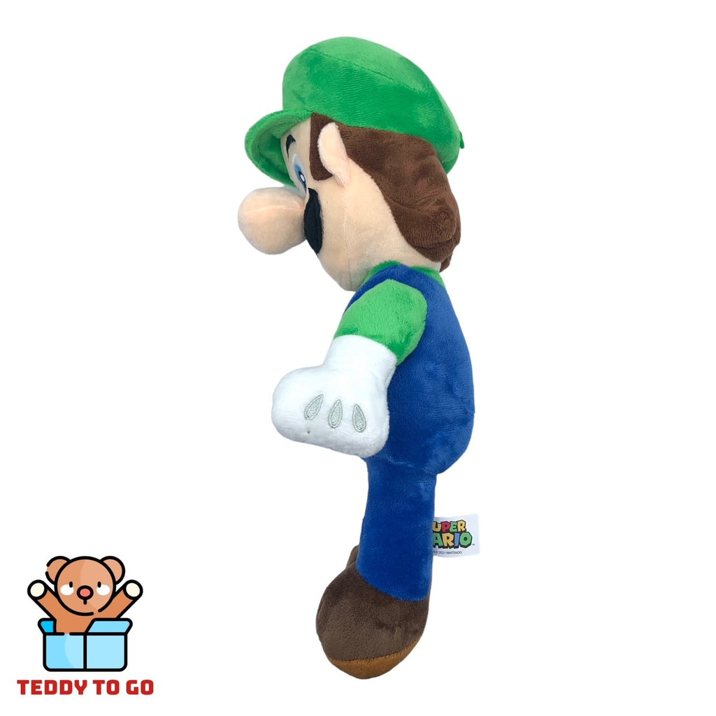 Super Mario Luigi knuffel zijkant